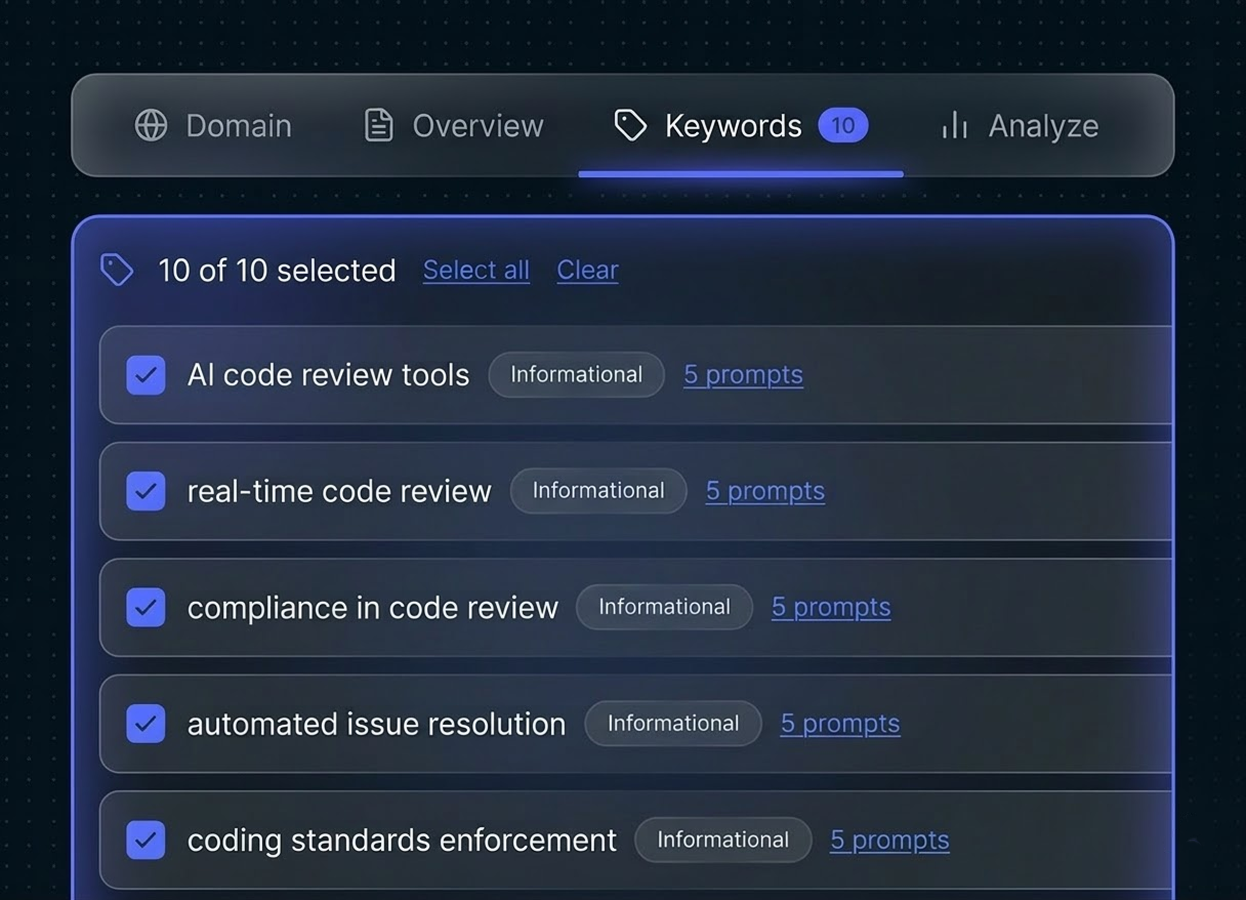 Feature screenshot